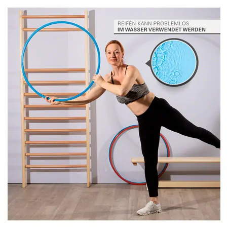 Gymnastic hoops made of plastic,  70 cm, 340 g