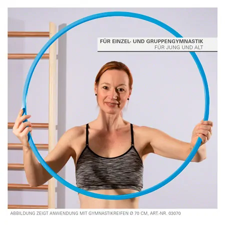 Gymnastic hoops made of plastic,  80 cm, 400 g