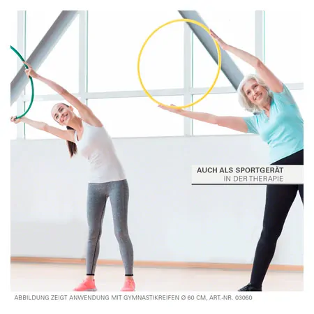 Gymnastic hoops made of plastic,  80 cm, 400 g