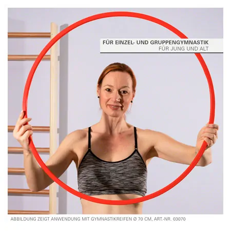 Gymnastics hoop made of plastic,  80 cm, 388 g