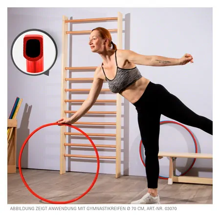 Gymnastics hoop made of plastic,  80 cm, 388 g