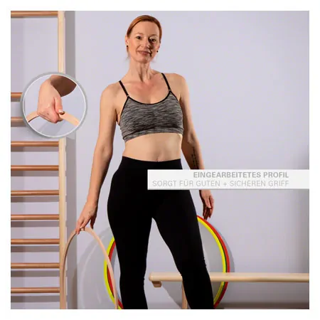 Wooden gymnastic hoop,  90 cm