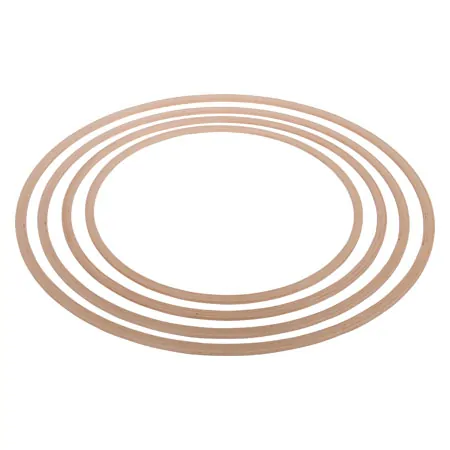 Wooden gymnastic hoop,  90 cm