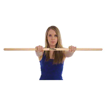 Gymnastics bar made of wood,  2.4 cm x 100 cm, 240 g, nature