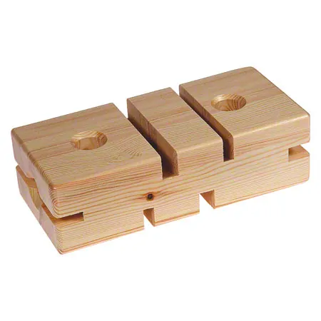 Gymnastics stone made of wood, 24x11.5x7.5 cm