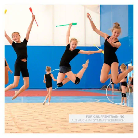 Gymnastic club made of plastic, set of 2, 45 cm