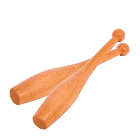 Gymnastic club made of hardwood, set of 2, 36 cm