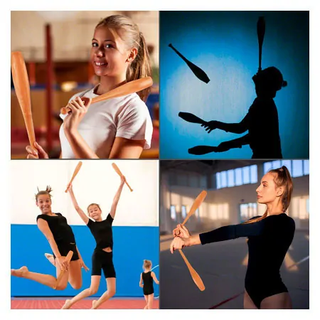 Gymnastic Club made of hardwood, 40 cm