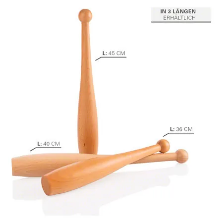 Gymnastic Club made of hardwood, 40 cm