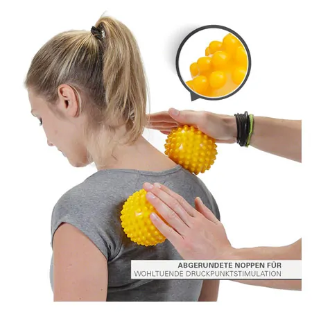 Sensy ball, � 10 cm, yellow, 2 pieces