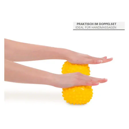 Sensy ball, � 10 cm, yellow, 2 pieces