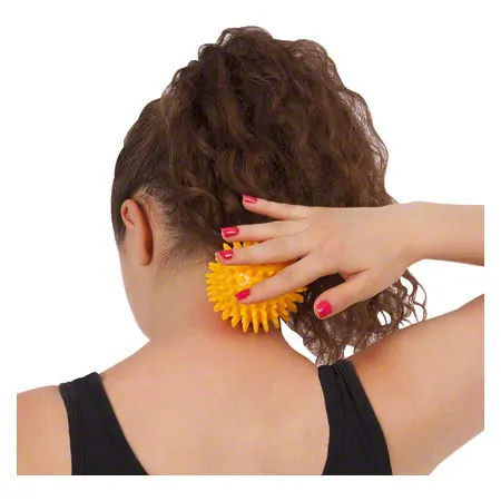 Porcupine ball,  8 cm, yellow