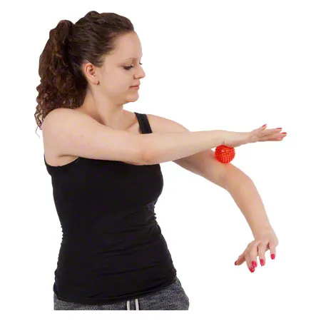 Spiky massage ball,  6 cm, orange,