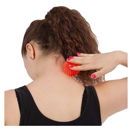 Spiky massage ball,  6 cm, orange,