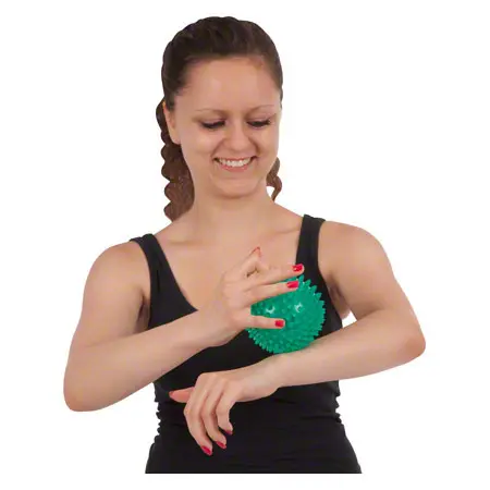 Reflex ball,  10 cm, green-transparent