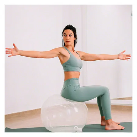 Opti-ball exercise ball transparent,  55 cm