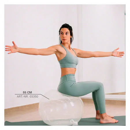 Opti-ball exercise ball transparent,  75 cm