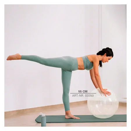 Opti-ball exercise ball transparent,  75 cm