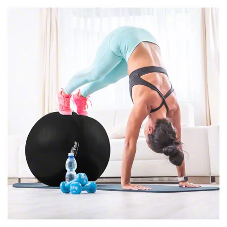 Black ball exercise ball,  65 cm, black