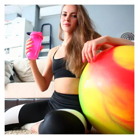 TOGU gymnastics power ball ABS marble,  45 cm, colourful