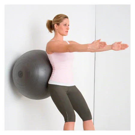 TOGU exercise ball Powerball Challenge ABS,  55-65 cm, silver-gray