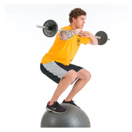 TOGU exercise ball Powerball Challenge ABS,  55-65 cm, silver-gray