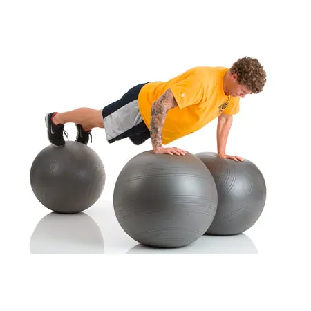 TOGU exercise ball Powerball Challenge ABS,  55-65 cm, silver-gray