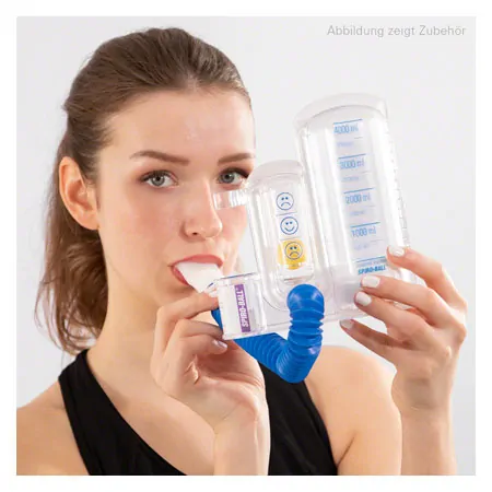 Spiro-Ball SMILE hose + mouthpiece for pulmonary trainer