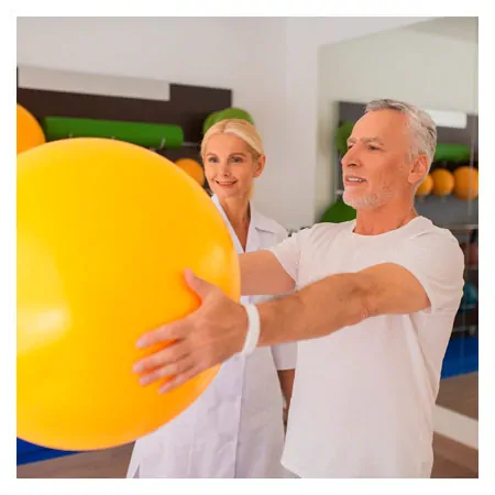 PEZZI gymnastics ball,  42 cm, yellow