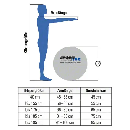 PEZZI gymnastics ball,  120 cm, orange