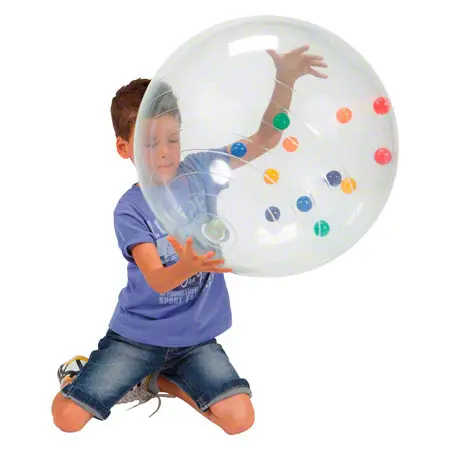 Activity ball with colourful balls,  50 cm