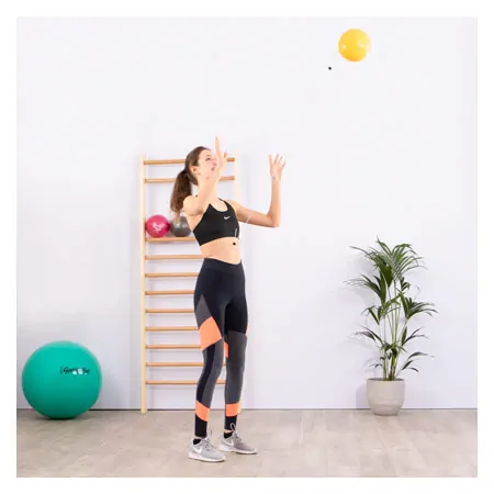 Sports ball with string,  18-21 cm