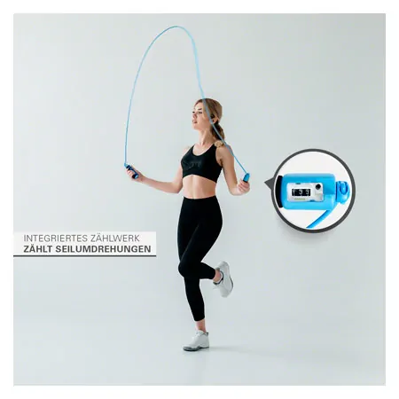 Skipping rope with counter, adjustable, 280 cm