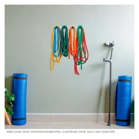Suspension equipment for skipping ropes