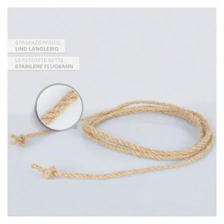 Swing rope made of hemp with reinforced centre, 280 cm