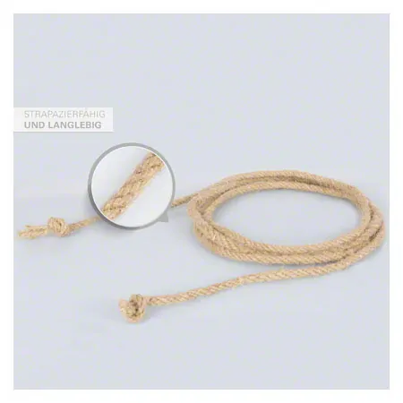 Skipping rope made of hemp, 280 cm
