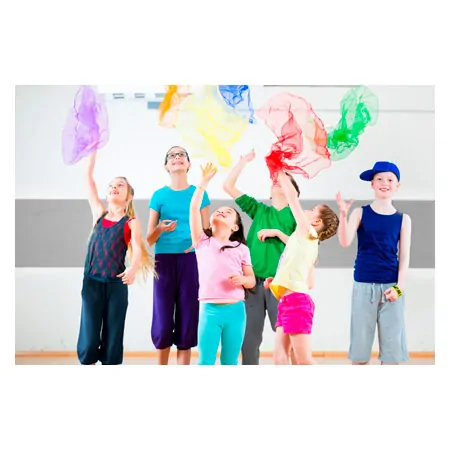 Juggling veils 65x65 cm, set of 6