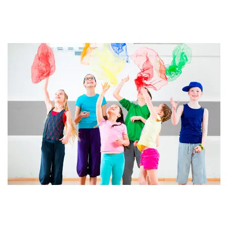 Juggling veils 140x140 cm, set of 4