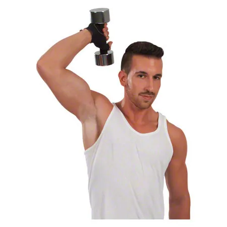 Chrome dumbbell with cellular rubber grasp, 5 kg, piece