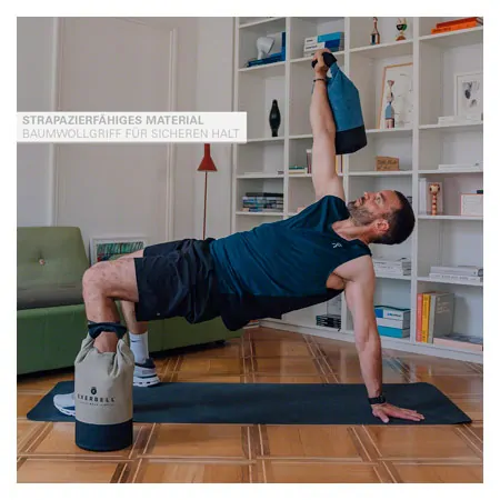 Exerbell foldable kettlebell, fillable up to 14 kg