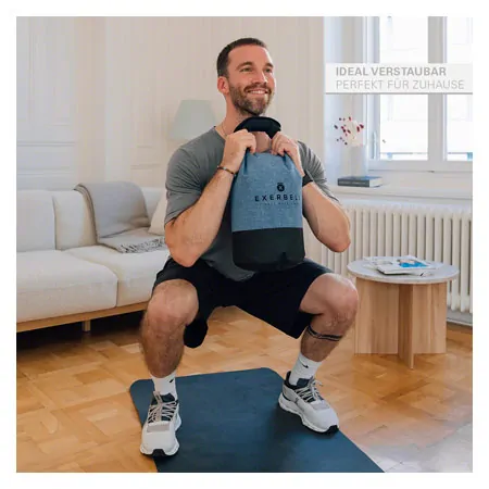 Exerbell foldable kettlebell, fillable up to 14 kg