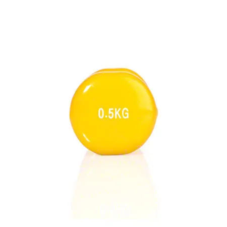 Hand-held dumbbell, 0.5 kg, yellow, one piece