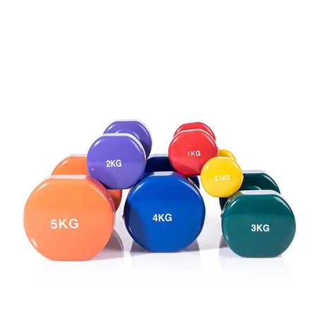 Hand-held dumbbell, 0.5 kg, yellow, one piece