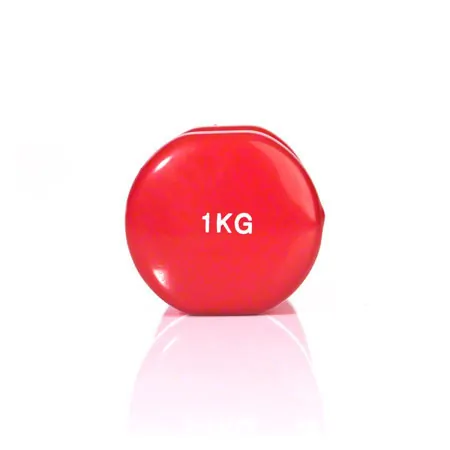 Dumbbell, 1 kg, red, 1 piece