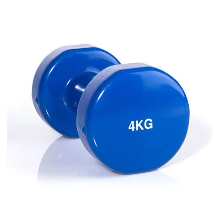 Dumbbell, 4 kg, blue, one piece
