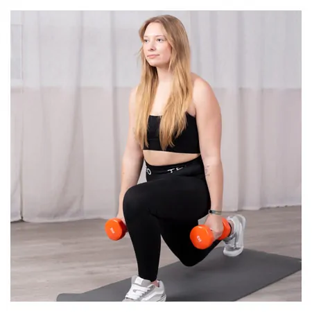 Hand-held dumbbells, 5 kg, orange, one piece
