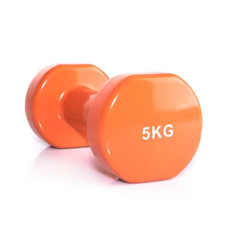 Hand-held dumbbells, 5 kg, orange, one piece