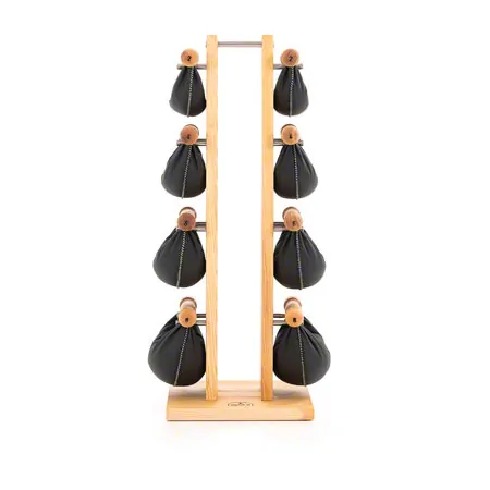 NOHrD Swing Tower incl. 8 Swing dumbbells, 40 kg, ash