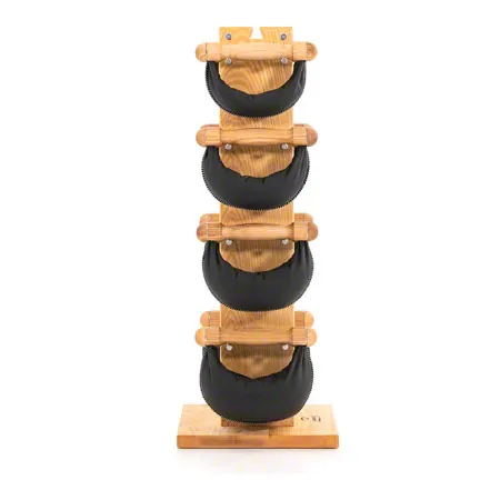 NOHrD Swing Tower incl. 8 Swing dumbbells, 40 kg, ash