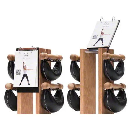 NOHrD Swing Tower incl. 8 Swing dumbbells, 40 kg, oak